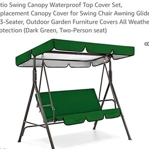 Swing cover replacement for patio swing